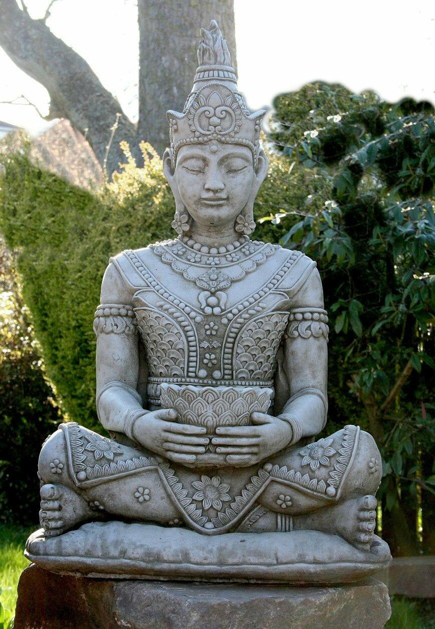 Sitting Buddha Flowerpot, Buddha Statue, Garden Decor Ideas, Large