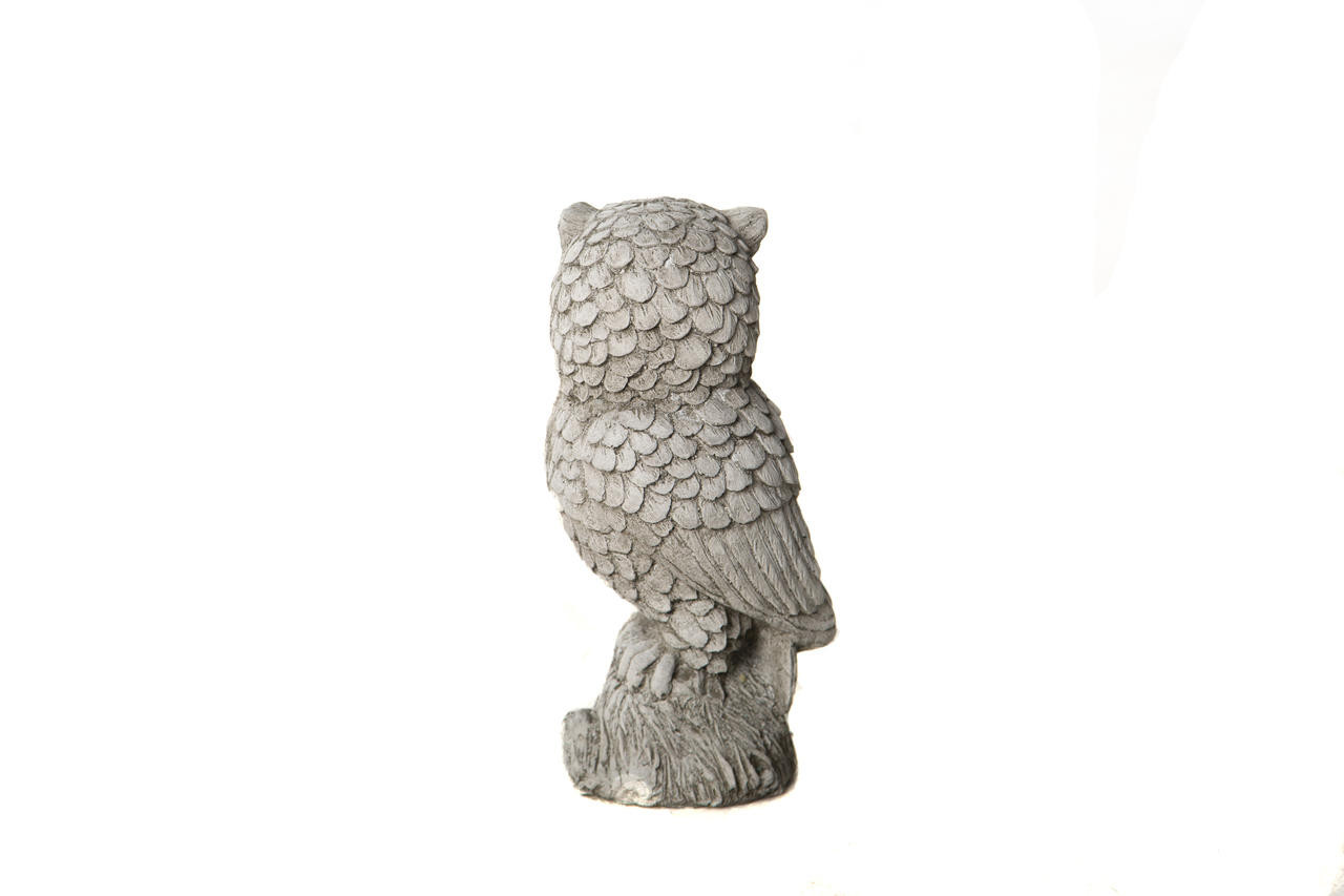Cute Stone Owl garden ornament