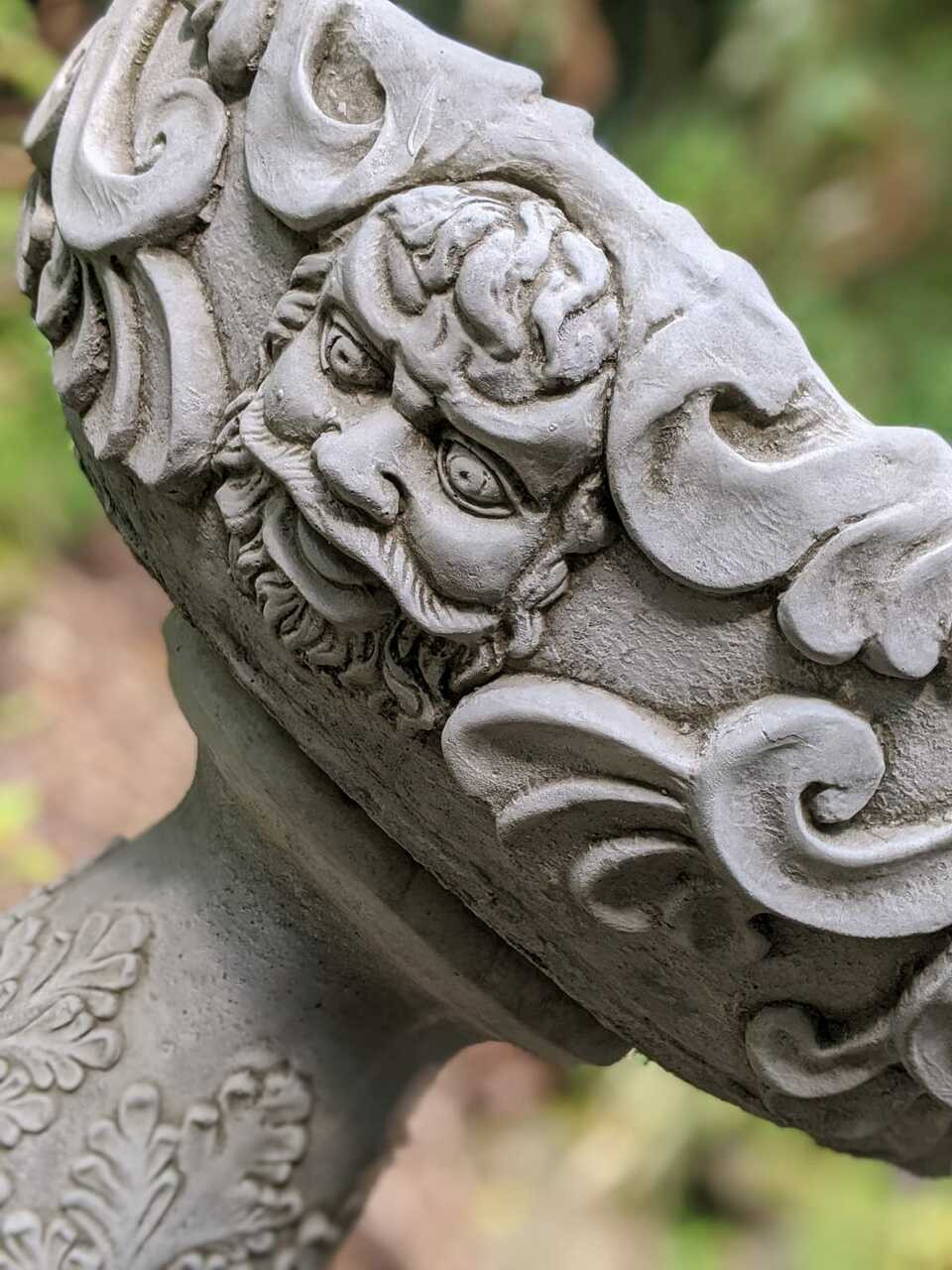 Large Detailed Stone Cast Gothic Vase Planter