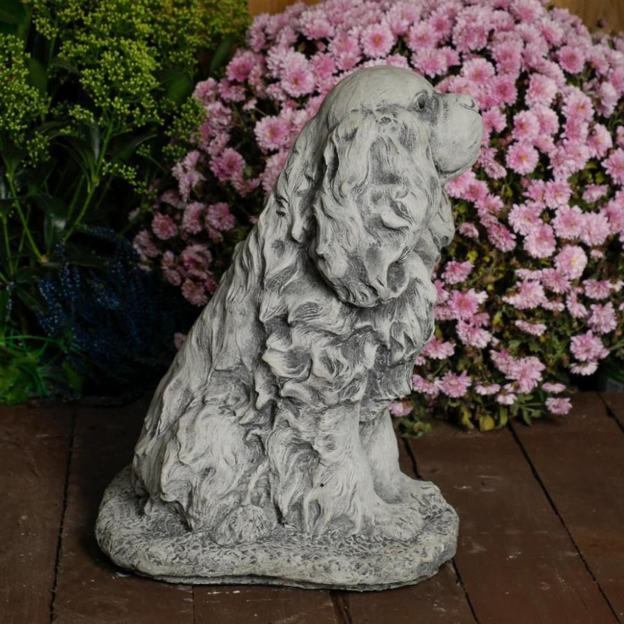 Stone Cast King Charles Spaniel Ornament 