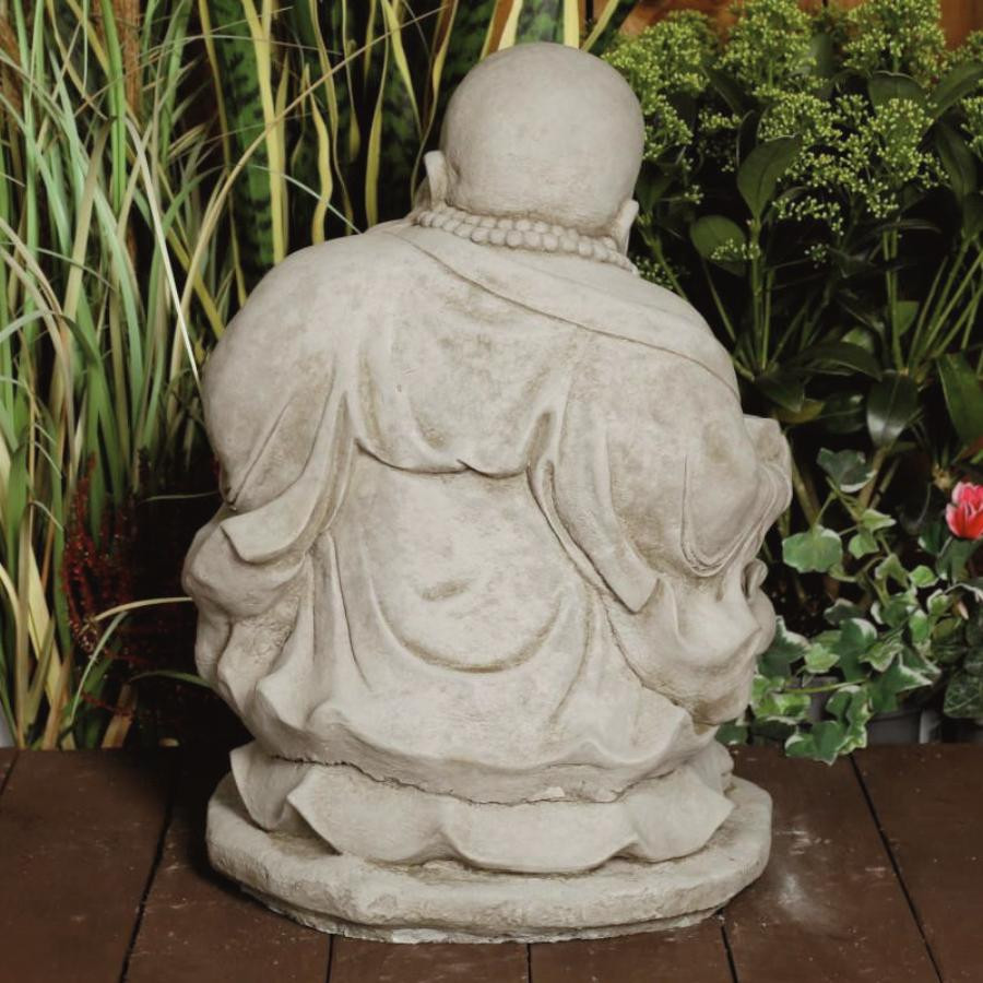 Stone Cast Happy Buddha Ornament