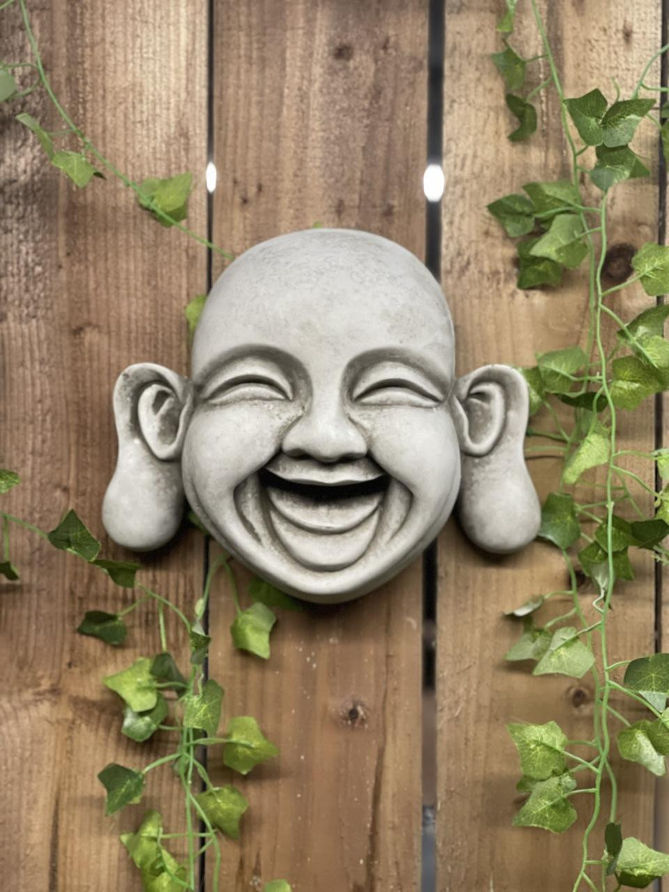 Cheerful Large Buddha Plaque