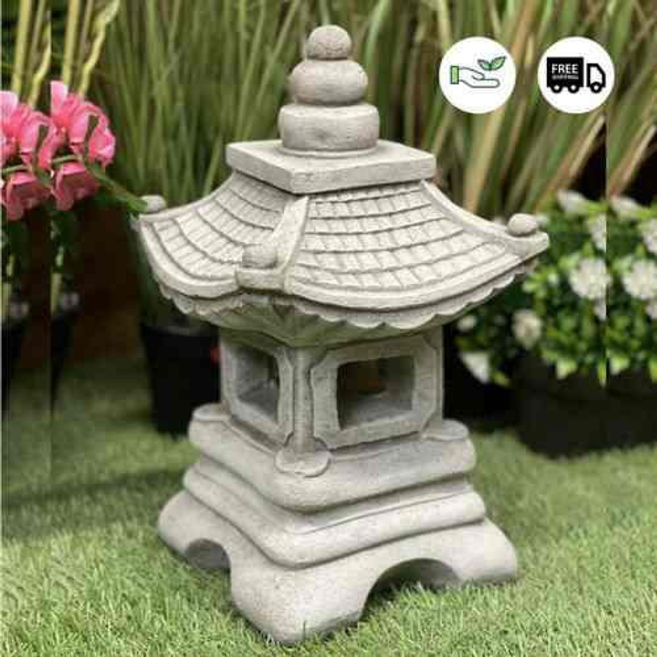 Fuji Pagoda garden ornament | Oriental sculptures for zen gardens