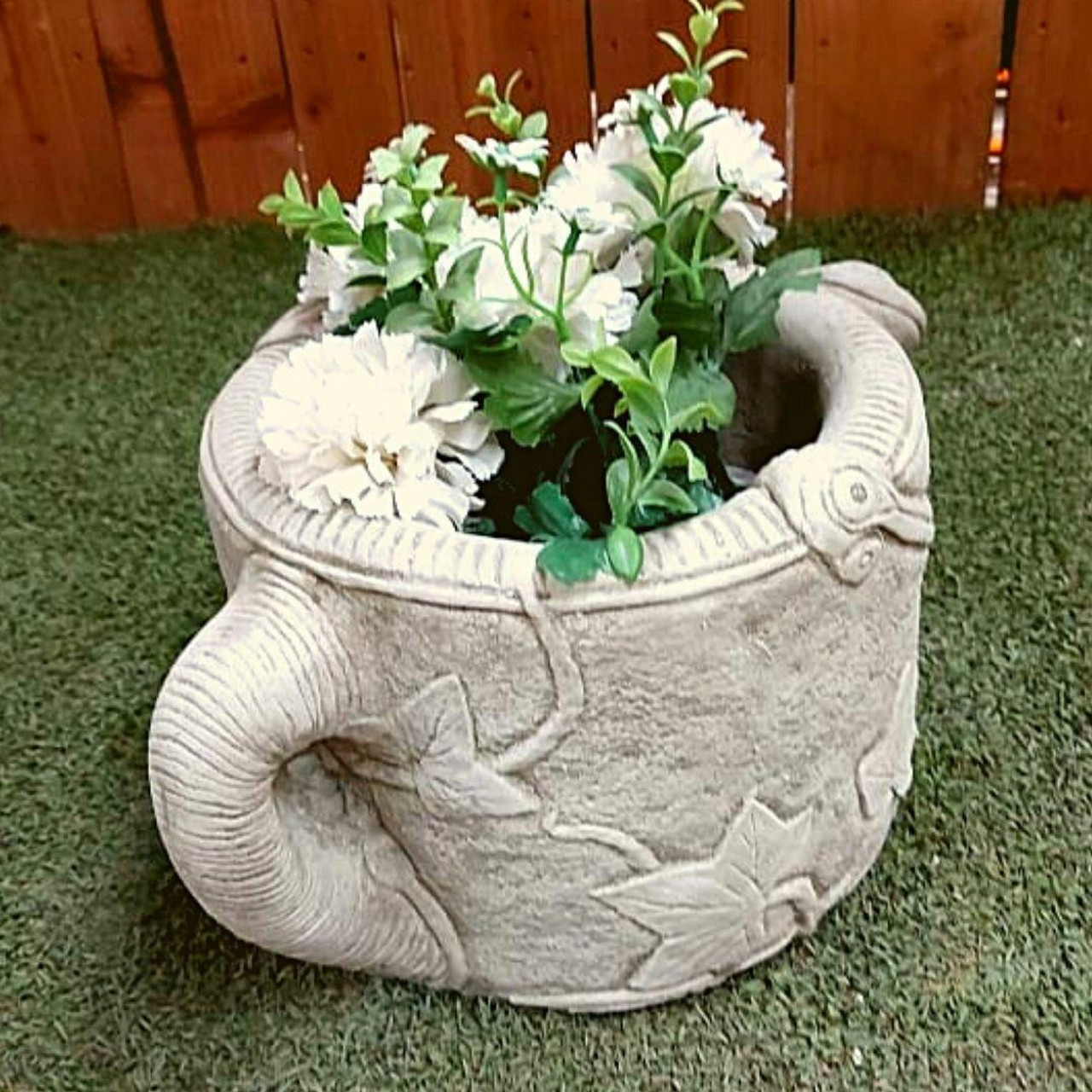 Water can design Small Stone cast Planter