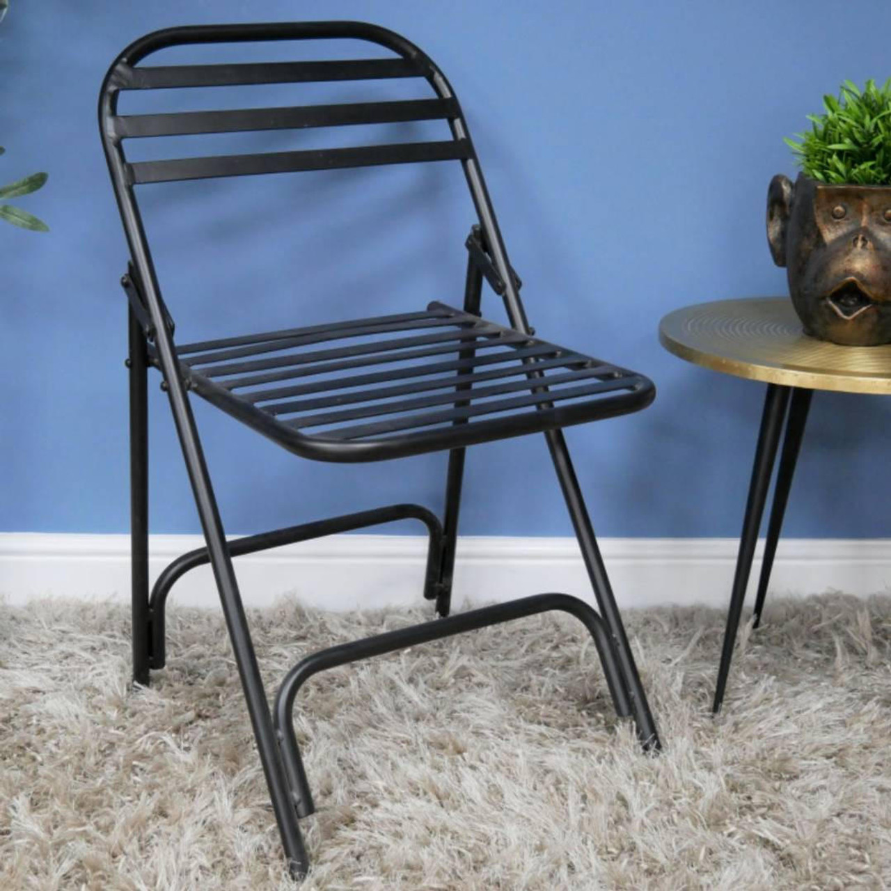 Industrial Black Folding chair 