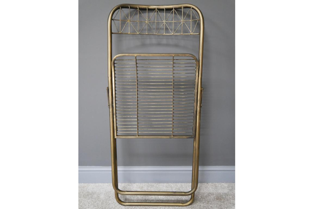 Gold Wired Folding chair