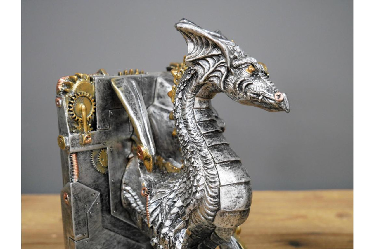 Dragon Bookends in Steam punk Style