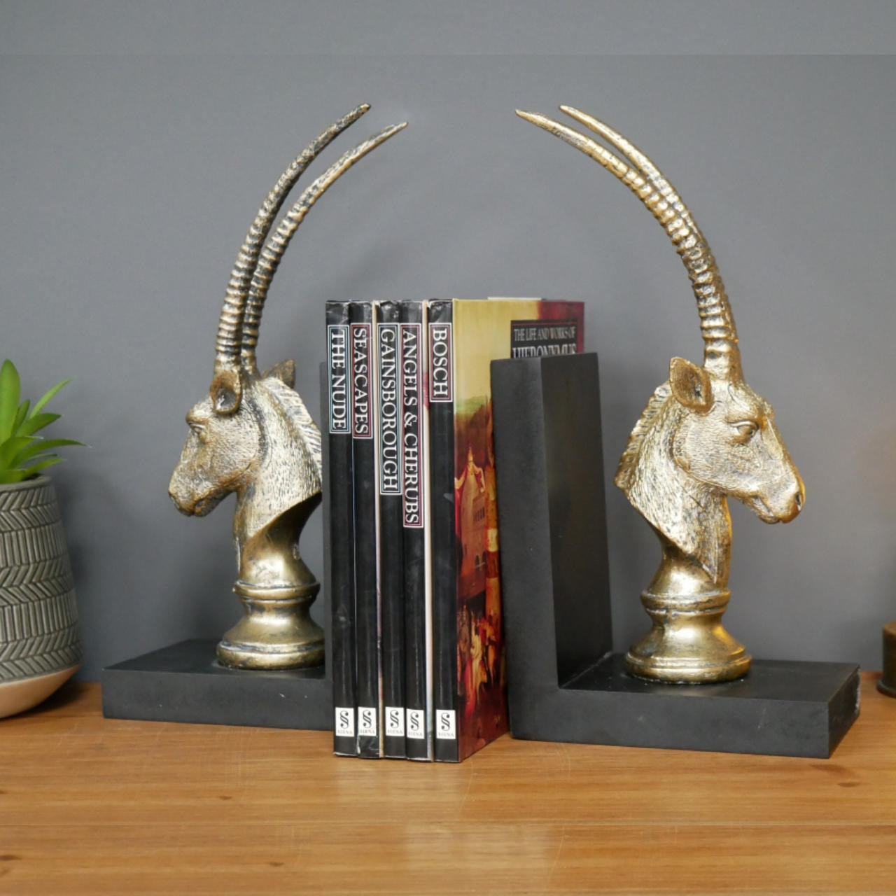 Antelope　Ends　Book　Book　Decorative　Holders