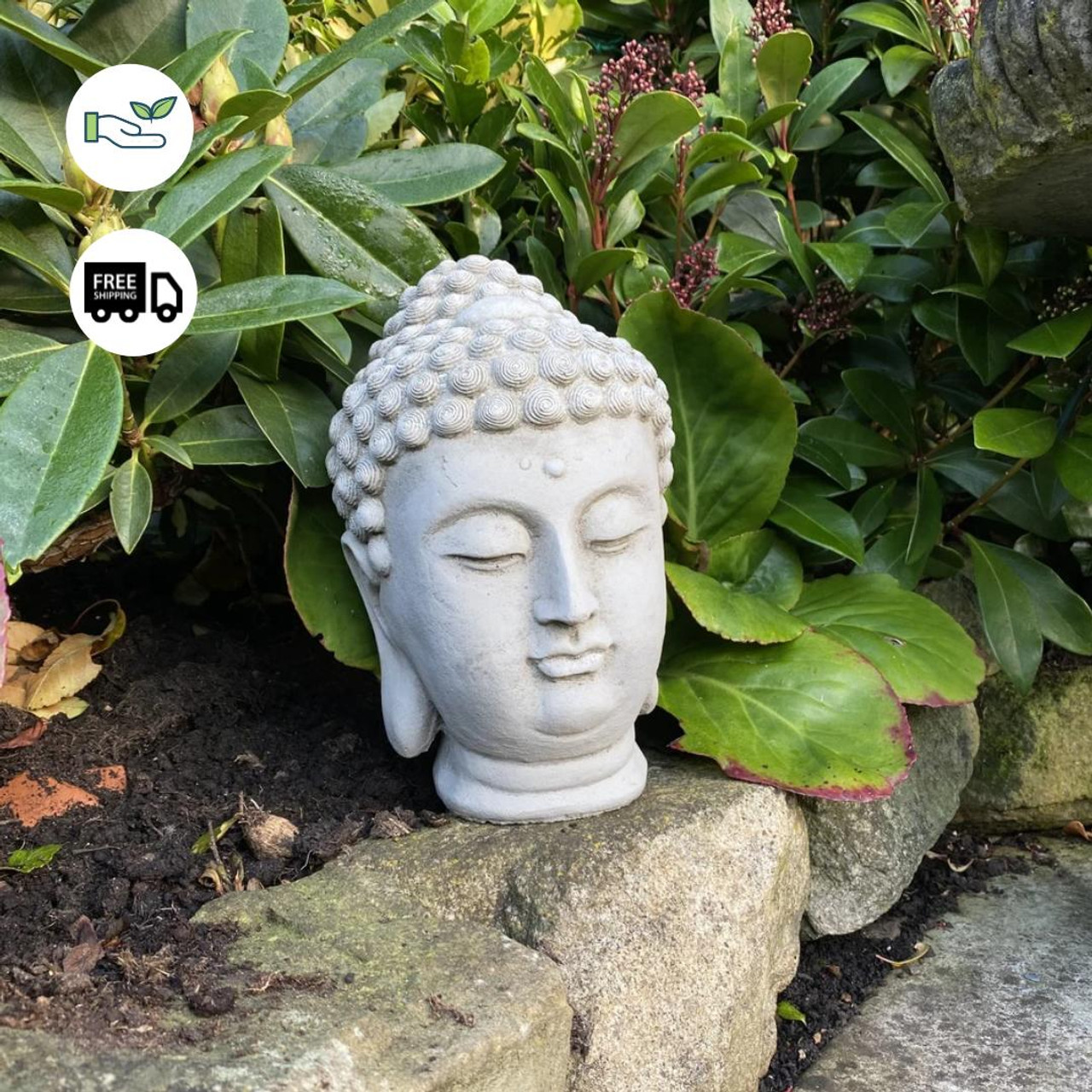 Garden buddha clearance head