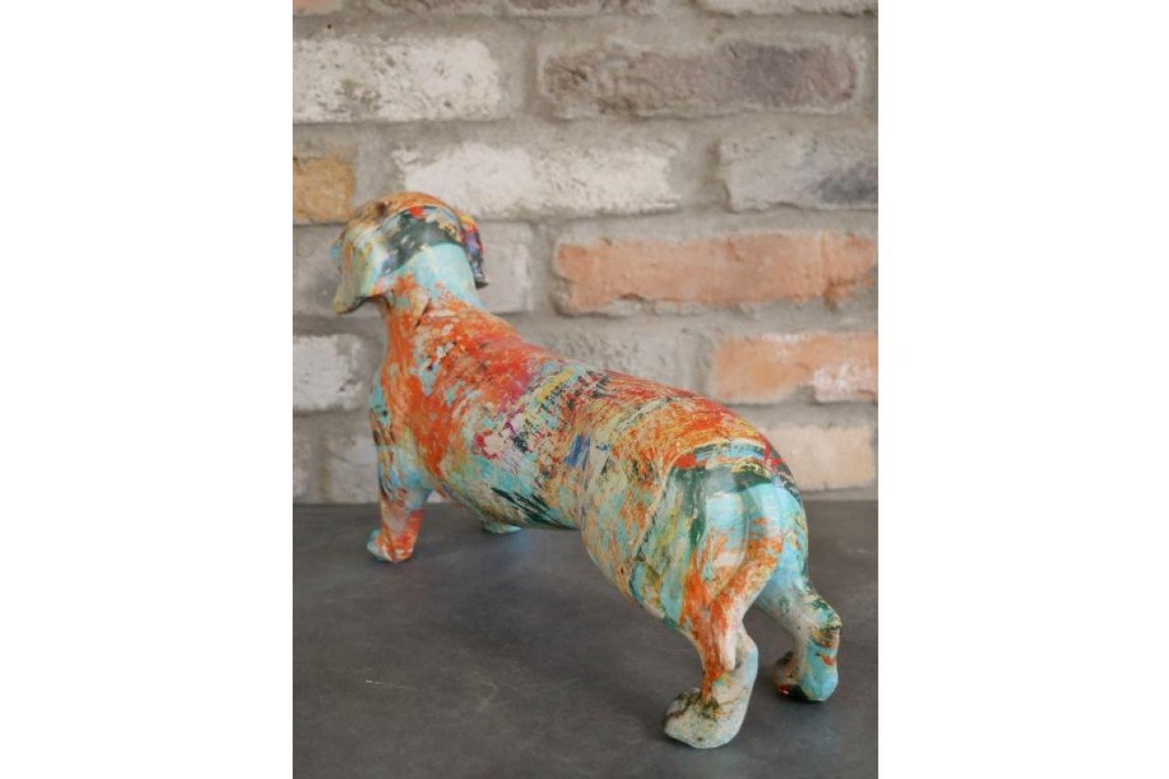 Graffiti Sausage Dog Ornament