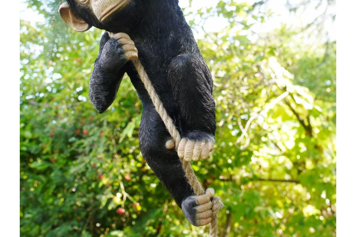 Climbing Monkey with rope Garden Ornament Monkey Figure for Garden