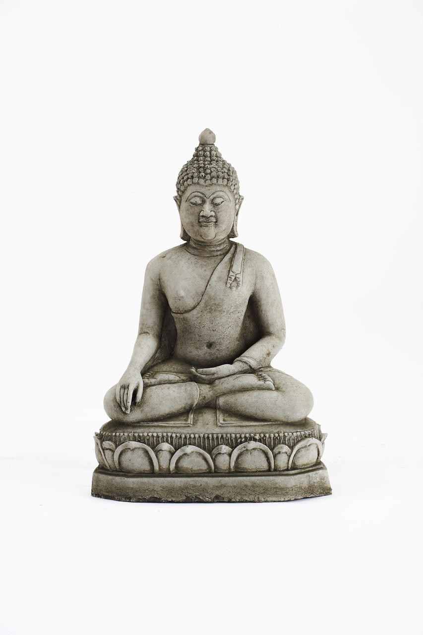 Small Meditating Buddha statue on plinth