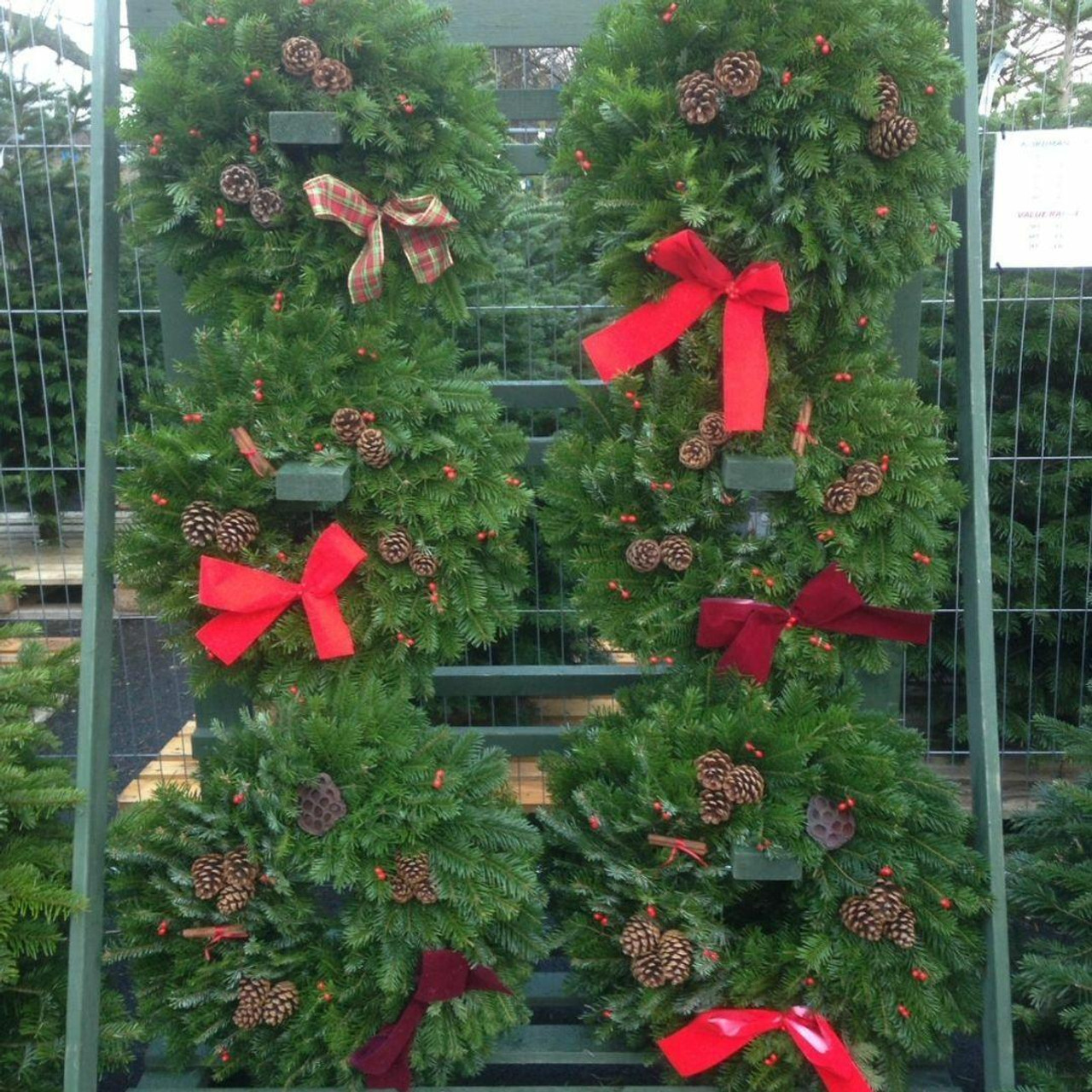 Real Christmas wreaths