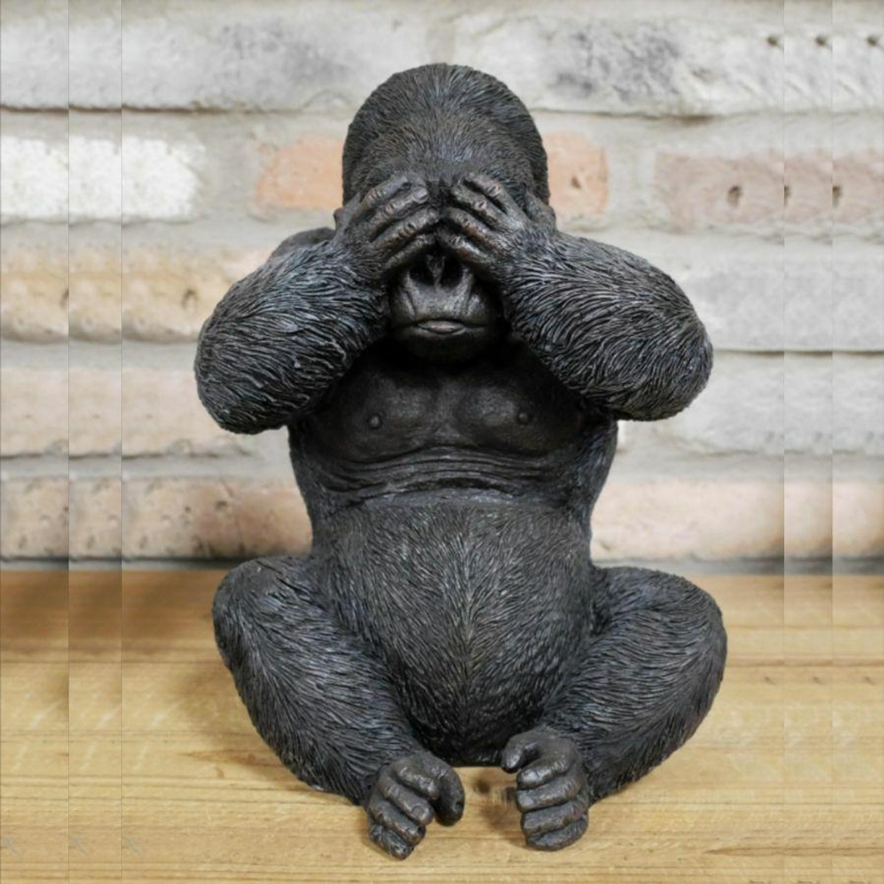 Set of 3 Gorillas Garden Ornament, No see/ Home Decoration