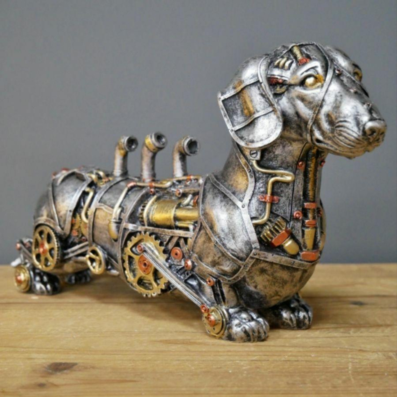 Steampunk sausage dog ornament Clearance
