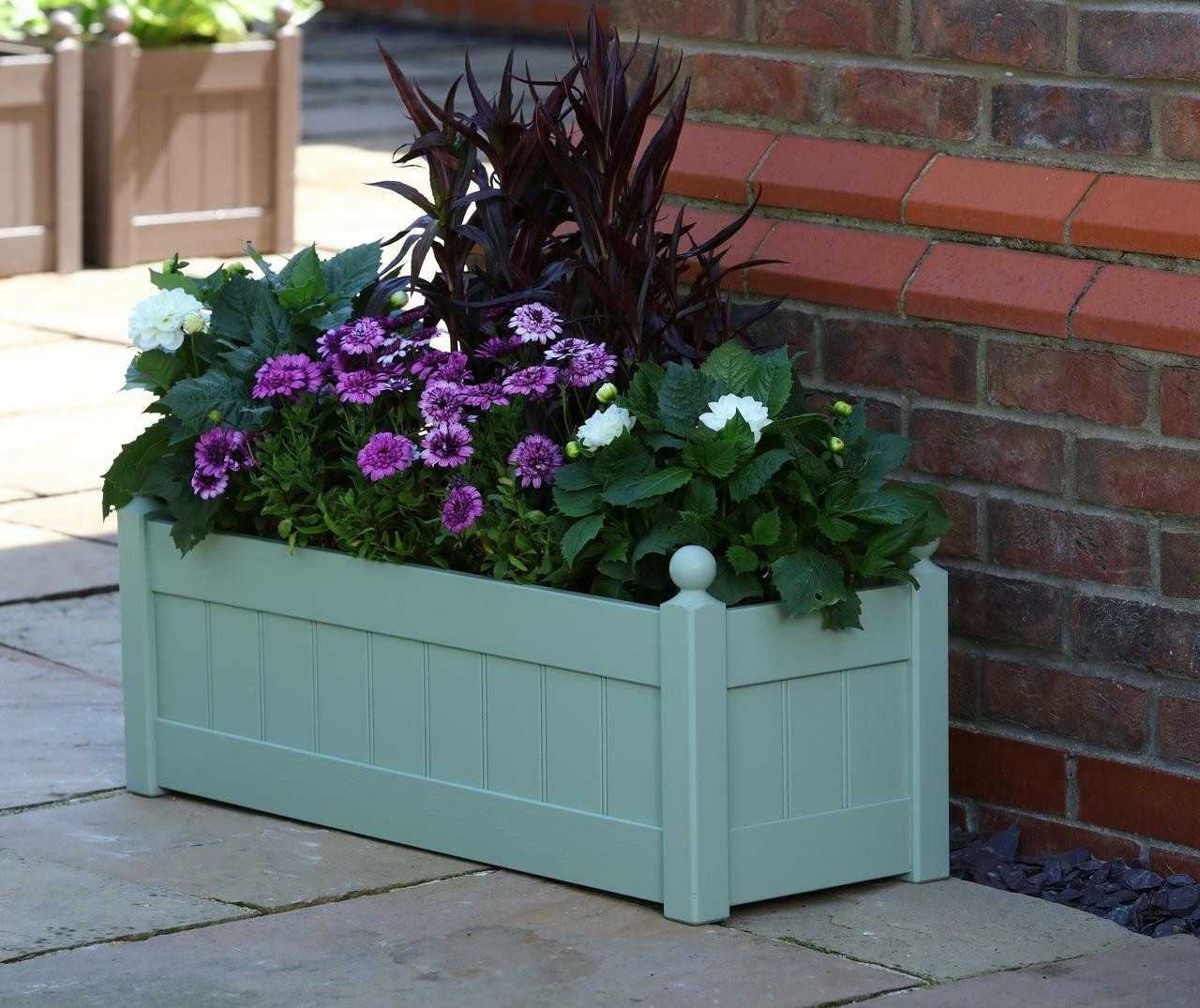 Classic Painted Trough in Heritage Sage (this colour on photo shown only as planted example)