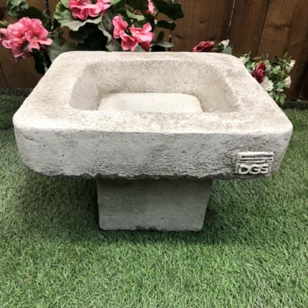 square bird baths