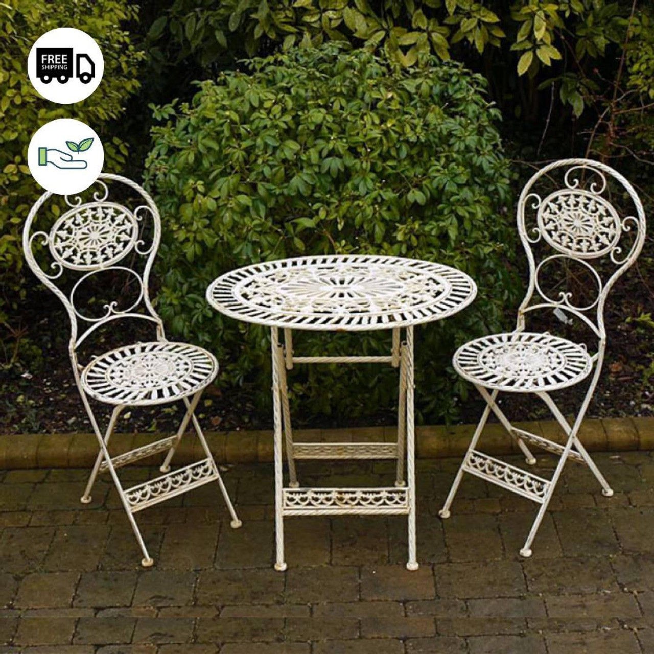 White cast clearance iron outdoor furniture