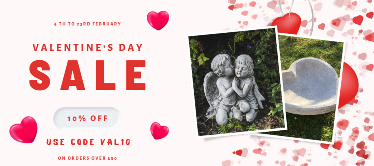 ​Surprise Your Loved Ones with Timeless Stone Cast Statues from Discount Garden Statues This Valentine’s Day!
