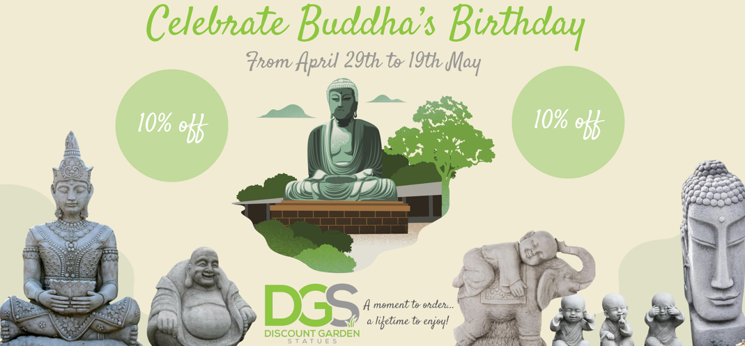 Celebrate Buddha's Birthday With 10% off at Discount Garden Statues!