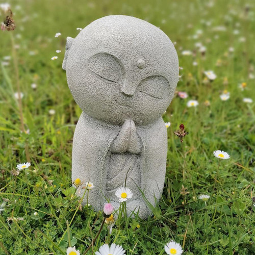 Peaceful Praying Small Monk Home Decor Garden Ornament Peaceful Praying Small Monk Home Decor Garden Ornament