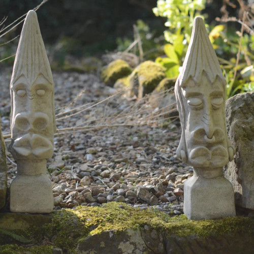 Moai Head Set Statues 