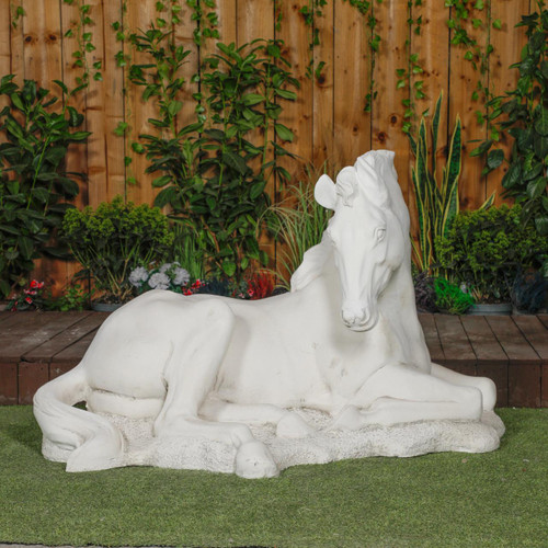 Lifesize Reclining Horse Statue Lifesize Reclining Horse Statue