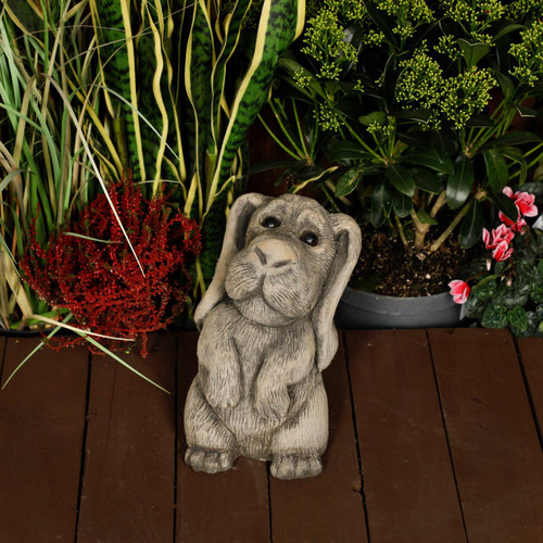 Cheeky Stone Cast Airedale Terrier Garden Statue  Cheeky Stone Cast Airedale Terrier Garden Statue