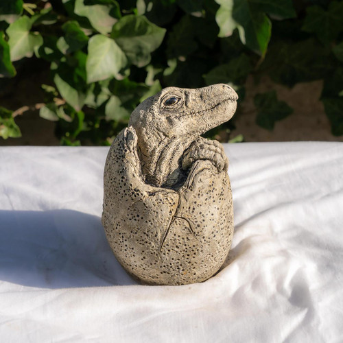 Stone Cast Velociraptor Garden Sculpture Animal Statue