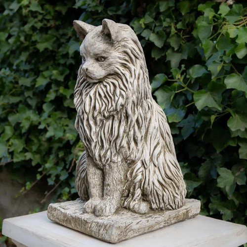 Stone Cast Large Felis Cat Garden Ornament Animal Statue 