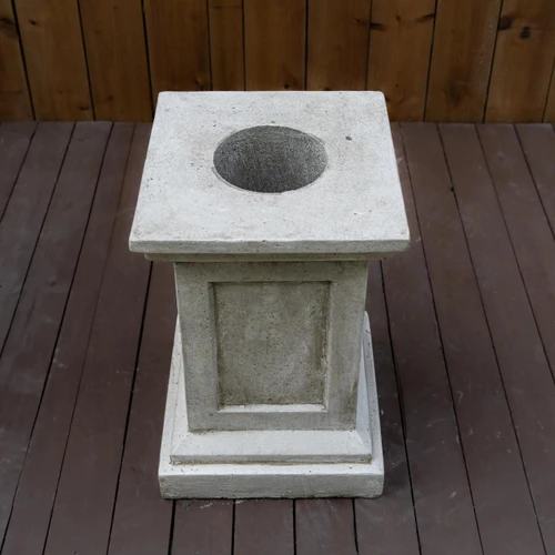 Very Large Square Plinth Victorian Pedestal Column