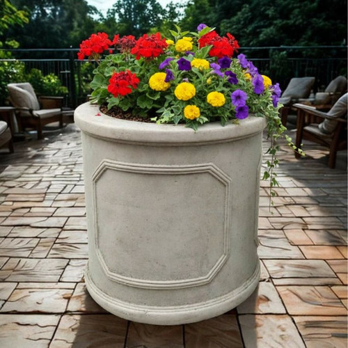 Large Octavia Stone Cast Pot