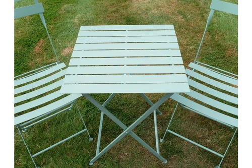 Green Metal Bistro Set – Outdoor Table & Chairs for Garden, Patio or Balcony