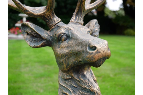 Outdoor Woodland Stag Christmas Sculpture