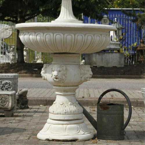 Large Lion Head 2 Tier Fountain 