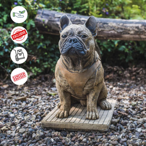 Life-Size French Bulldog Statue