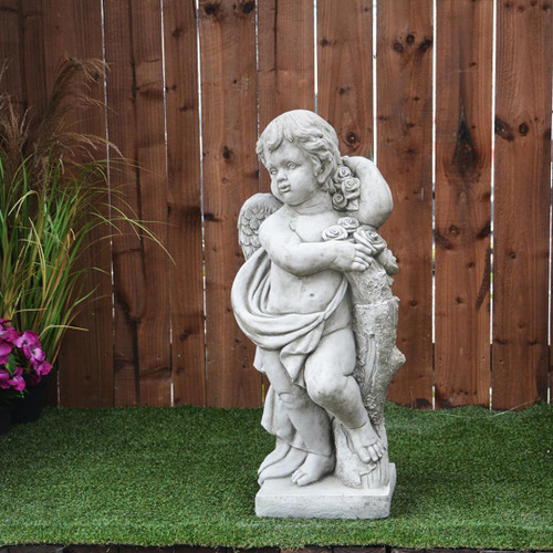 Large Cherub Statue Spring Edition Large Cherub Statue Spring Edition