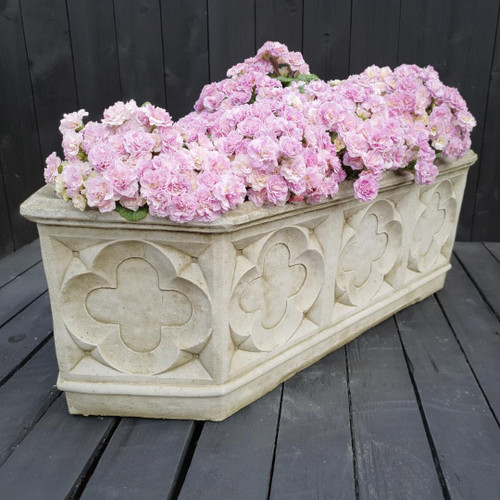 Large Stone cast Gothic style Trough Large Stone cast Gothic style Trough