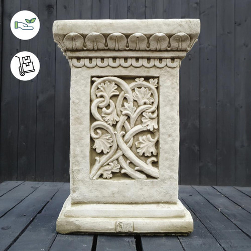 Acanthus Plinth Large Square statuary pedestal