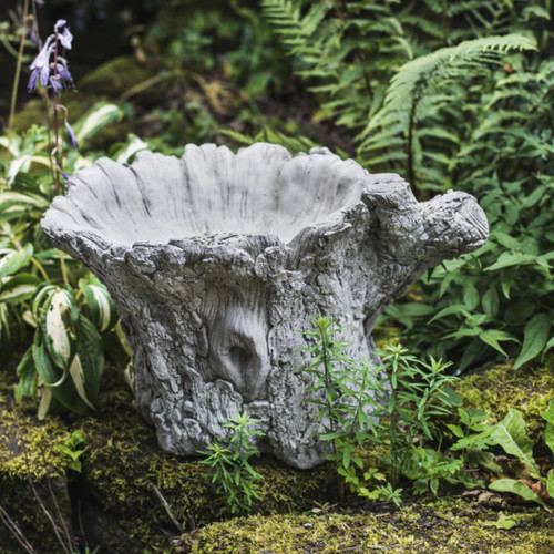 Tree Trunk shaped Bird Bath