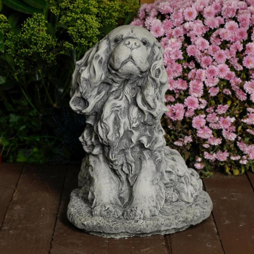 Stone Cast King Charles Spaniel Ornament 