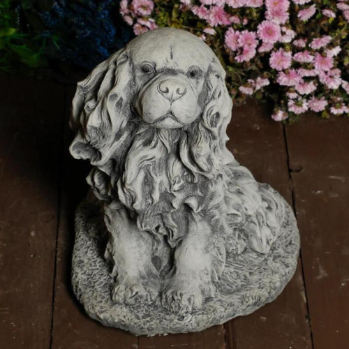 Stone Cast King Charles Spaniel Ornament 