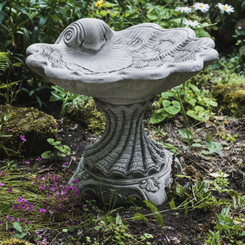 Spiral Design Bird Bath Spiral Design Bird Bath