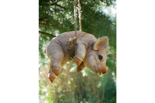 Hanging Pig Outdoor Ornament