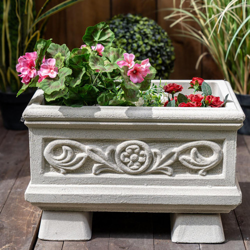 Large Imperial Sandstone Trough with Flower pattern