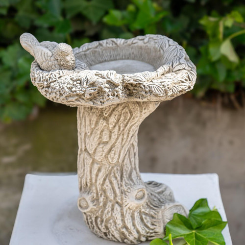 Stone Cast 'Bird nest' Design Garden Bird Bath Stone Cast 'Bird nest' Design Garden Bird Bath
