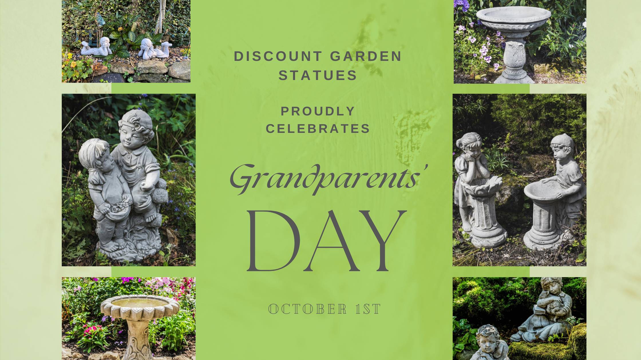 Grandparents Day Discount Garden Statues Ltd