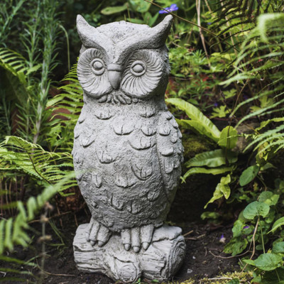 Large Stone Cast Owl Ornament by DGS with free shipping | Animal ...