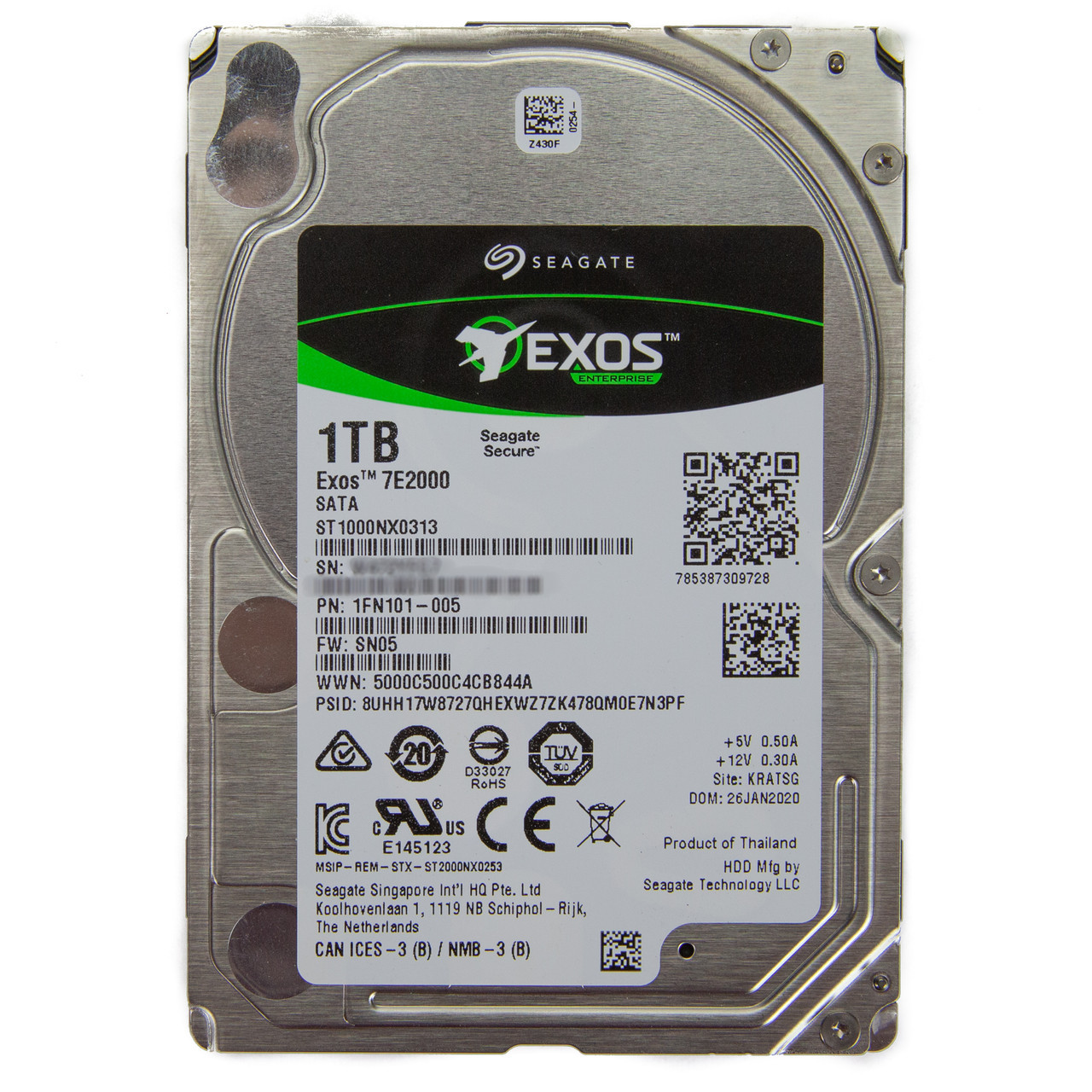 Seagate ST1000NX0313 1TB 7200RPM 2.5