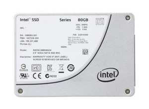 SSDSC2BB080B4 Intel Dc 80GB Solid State Drive